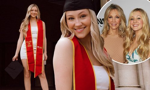 Exclusive Heather Locklears Daughter Ava Sambora 25 Is Pictured On Graduation Day As She