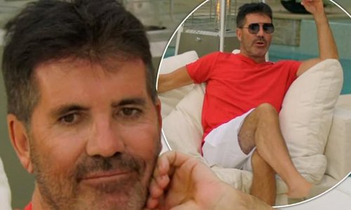 X Factor Celebrity fans in meltdown as Simon ditches his usual look for a red top and SHORTS