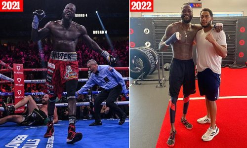 Boxing Fans Are Left Stunned By Deontay Wilders Skinny Legs As The