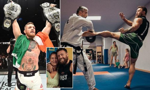 Conor McGregor admits he is struggling with his kicking since returning from brutal broken leg... but Irishman still warns he will kick 'garbage' rivals around the cage when he makes his UFC comeback