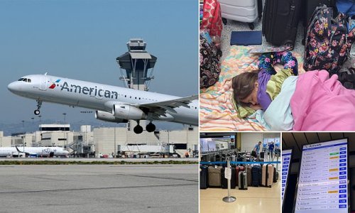 American Airlines ENDS service to three destinations and blames 'regional pilot shortages' as travel misery sees 380 flights canceled and 3,600 delayed Monday - with 100 ALREADY late or axed for Tuesday