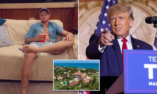 EXCLUSIVE PICTURE: Florida man, 25, with burglary and kidnapping convictions arrested after being found near 'family suite' at Mar-a-Lago – just hours after turning up at main gate and demanding to see Donald Trump