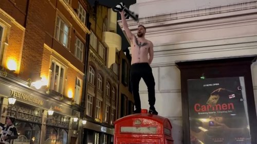 Newcastle fans celebrate into the early hours after ending 70-year trophy drought after humbling Liverpool in the League Cup final at Wembley