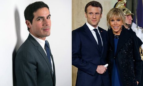 Broadcaster claims 'misogynistic' critics labelled him Emmanuel Macron's 'secret gay lover' in 'smear campaign' before 2017 election because they didn't believe politician, 44, could really love wife Brigitte, 69