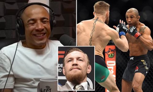 'He drinks a lot. F*** yeah!': Jose Aldo reveals Conor McGregor hilariously called his private jet 'completely drunk' to 'talk s***' to the UFC fighter during the build up to their iconic 2015 fight