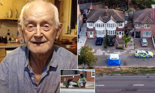 Man arrested over mobility scooter murder: Cops quiz suspect, 44, after fatal stabbing of beloved 87-year-old busker who had been raising cash for Ukraine victims of war outside Tesco