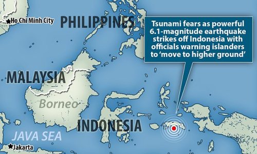 Magnitude 6.1 quake hits near Indonesia's Moluccas islands