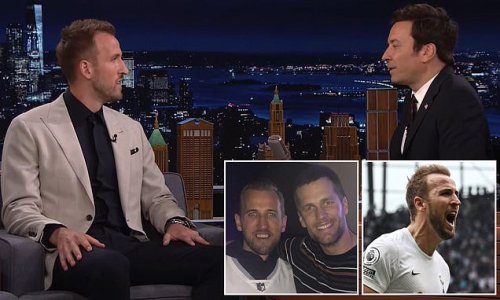 'I slid into his DMs!': Harry Kane opens up on how he built a budding friendship with NFL legend Tom Brady as he appears on The Tonight Show with Jimmy Fallon... and discusses his London Museum exhibit, the 2022 World Cup and his rise to the top