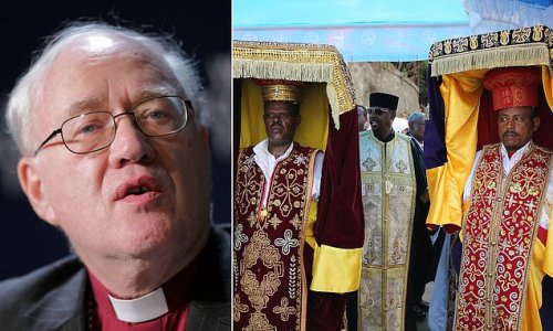 Former Archbishop of Canterbury Lord Carey calls for sacred Ethiopian tablet in Westminster Abbey to be repatriated after branding it a 'matter of faith'