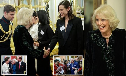 King Charles and Queen Consort Camilla are joined by Alexa Chung as they host a Buckingham Palace reception to celebrate British East and South-East Asian communities