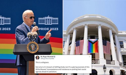 Biden Is Slammed On Social Media For US Flag Code Violation By Putting ...