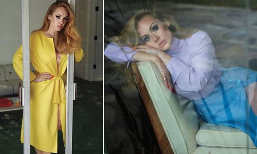 Adele is dripping in designer pieces as she models Agent Provocateur lace lingerie, a $3,500 Celine coat and Cartier jewels in stunning high-fashion shoot for ELLE Magazine