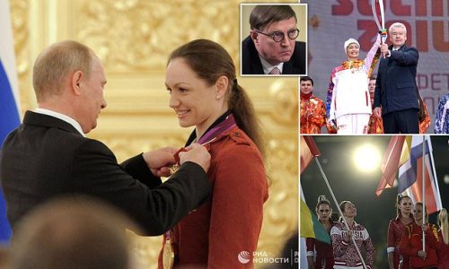 Russian synchronized swimming great who held flag at London 2012 Olympics flees country with 'no plans to return' while top judge quits 'in protest' as anger grows over Putin's Ukraine invasion
