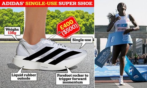 Revealed: The science behind Adidas' £400 single-use 'super shoe' that helped Tigist Assefa smash...