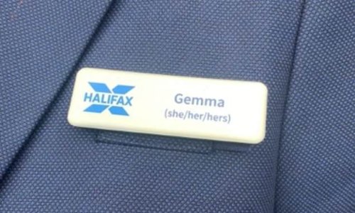 'Just closed my Halifax account. They can stick their pronouns up their/his/her a**e. ': Bank suffers exodus of customers after social media manager told them to LEAVE if they don't like staff sharing pronouns on badges