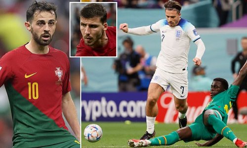 Bernardo Silva and Ruben Dias have been betting on how many times fleet-footed Jack Grealish will be fouled at the World Cup... with Portugal's Manchester City midfielder adamant they DON'T want to face England in the semi-finals
