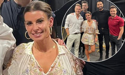 EXCLUSIVE: Coleen Rooney dances the night away on a girls' night out at Westlife gig after Wagatha Christie win