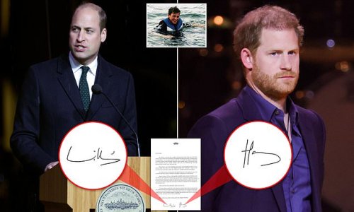 EXCLUSIVE: William and Harry JOIN FORCES in rare show of unity for charity remembering their tragic friend 'Henners': Princes BOTH sign tribute to Henry van Straubenzee - for carol concert on the same day the Sussexes dropped their Netflix show trailer