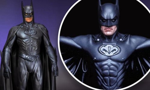 George Clooney's infamous nipple-enhanced Batman suit from Batman & Robin film up for auction with starting bid of $40K