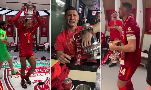 Another 'Hendo Shuffle', James Milner's tears on the team bus... and all hail Virgil van Dijk! Inside Liverpool's raucous FA Cup celebrations after sudden-death penalty shootout win over Chelsea
