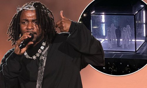 Bizarre moment Kendrick Lamar performs his Melbourne show in a quarantine box - and leaves the crowd BEGGING for more