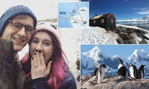 That's the honeymoon on ice! Newlywed, 31, leaves her 'supportive' husband at home to join all-female team at world's most remote post office in ANTARCTICA after applying for five-month post on a whim