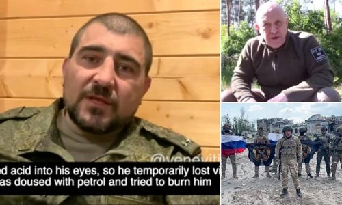 Wagner mercenaries are 'raping, kidnapping and torturing RUSSIAN soldiers': Astonishing claim by one of Putin's officers who was captured by Yevgeny Prigozhin's men