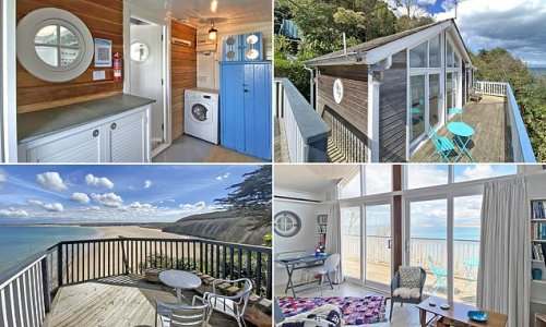 Britain's most expensive beach hut? Cabin hits market for £400,000