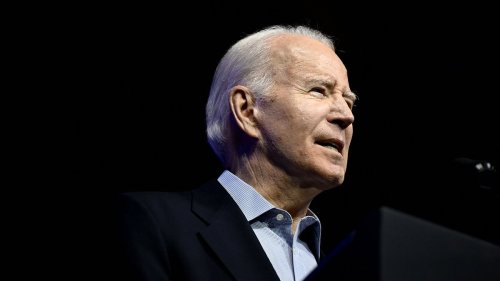 Joe Biden, 81, jokes he has a code to 'blow up the world' and appears to think Donald Trump is a...