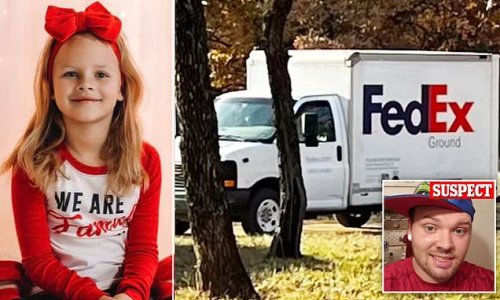 BREAKING: Texas girl, 7, is found dead two days after she was abducted 'by FedEx driver dropping package off at her home who murdered her within an hour of kidnapping her'