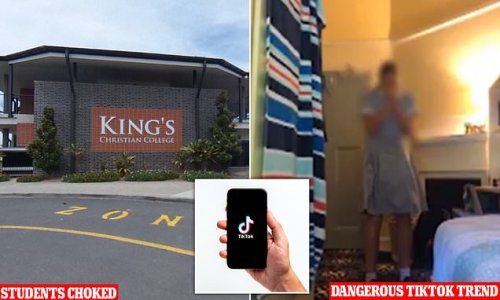 Two primary school students asked another boy to choke them for viral TikTok challenge until one passed out - as paramedics attend four incidents in one hour as a result of the dangerous trend