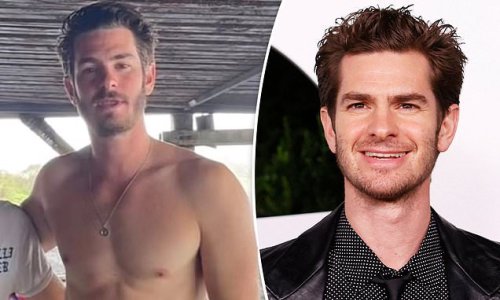 Spider-Man star Andrew Garfield sends fans into a frenzy as he shows off his toned abs and bulging biceps while on holiday in Bali