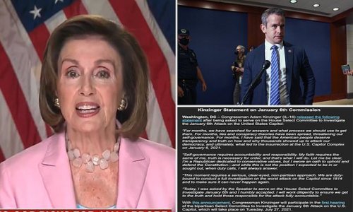 Adam Kinzinger accepts Pelosi's Capitol riot committee appointment