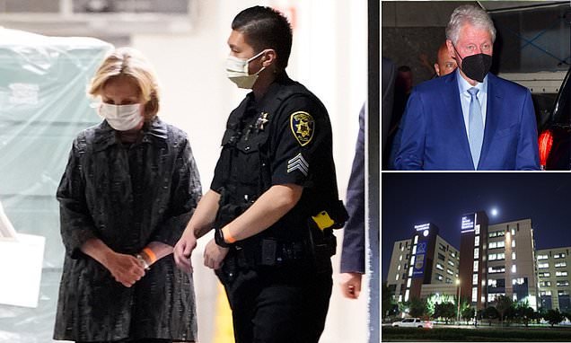 Hillary Clinton visits husband Bill, 75, in the ICU as he battles sepsis caused by urinary tract infection: Former president is 'on the mend' and responding well to antibiotics after 2 days of treatment in California