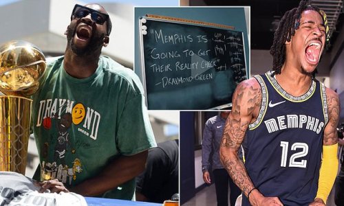 'Memphis is going to get their reality check': Petty Grizzlies plaster a quote from Warriors rival Draymond Green up in their weight room for motivation