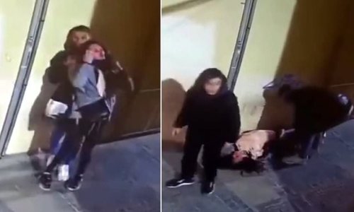 Terrifying moment female tourist is choked until she PASSES OUT by mugger while walking to her hotel after a night out in Malaga