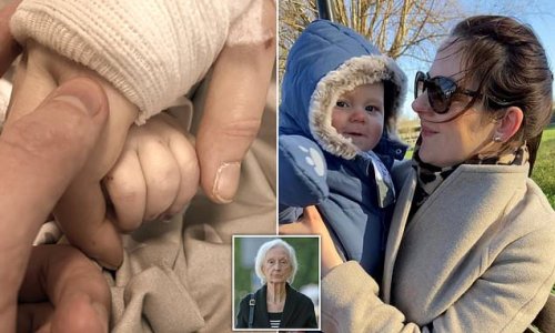 'She shouldn't have been on the road': Parents share heartbreaking picture of their last moments with baby who was killed after pensioner with 'undiagnosed dementia' drove into path of a van - as she is CLEARED of causing his death by careless driving