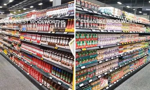 Is this the 'tidiest' Woolworths in Australia? Shopper is amazed by store's 'impossibly satisfying' neat aisles and perfectly stacked shelves