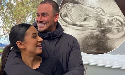 The Bachelor's Deanna Salvemini announces she is expecting a child with her boyfriend Mitch: 'There's actually three people in the photo'