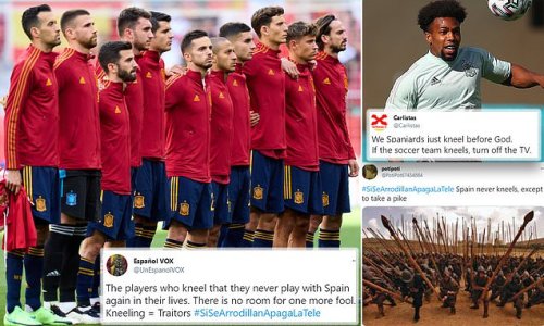 'If they take a knee, turn off the TV' trends on Twitter in Spain
