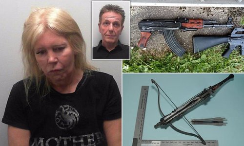 Deluded female Covid anti-vaxxer who plotted to blow up 5G masts with crossbow-wielding neo-Nazi after 'becoming obsessed' with conspiracy theories about the coronavirus vaccine is jailed for 12 months