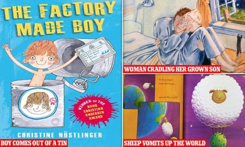 Parents reveal the books they loved as children that seem VERY bizarre reading them back to their own little ones - from a sheep vomiting the world to The Factory Made Boy arriving in a tin