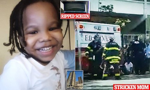 Mom of NYC boy, 3, who plunged to his death from 29th floor apartment has pending child endangerment charge and 'thought son was safe playing alone in living room when he fell'