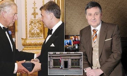 EXCLUSIVE: Gun-toting Latvian police raided bank owned by convicted ex-trustee of King Charles' charity who owned Blackpool FC
