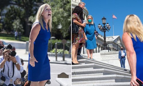 Marjorie Taylor Greene has shouting match with Debbie Dingell