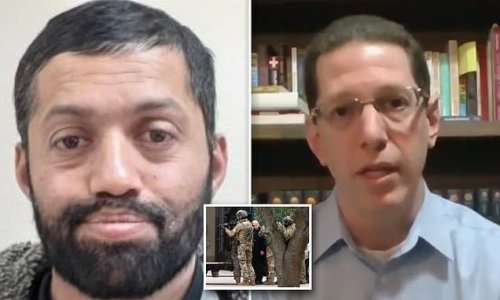 How Texas rabbi saved the day by throwing a CHAIR at British terrorist who sat down for TEA before taking him hostage
