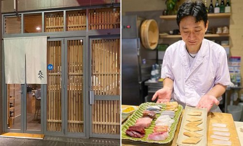 Behind this door in a laneway lies a six-seater Japanese restaurant