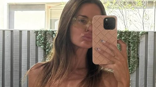 'Nude artist' Dina Broadhurst gives her neighbours a show as she goes completely topless in very racy video taken in her backyard