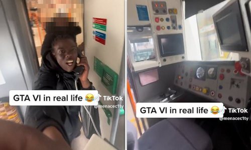 TikTok 'prankster' Mizzy 'interferes with controls of a TRAIN': Teen faces new charges as footage emerges of him entering a driver's cab on a carriage in east London - after breaching a court-ordered social media ban imposed for barging into people's homes