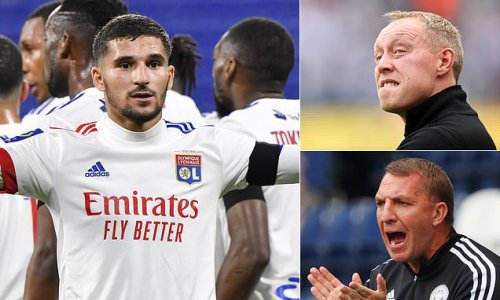 Lyon 'reject a bid for Houssem Aouar from Nottingham Forest' as Steve Cooper's summer spending spree is set to continue... but they could face competition from Leicester for the French international midfielder